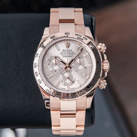 daytona rose gold sundust|Rolex Cosmograph Daytona watch: 18 ct Everose gold.